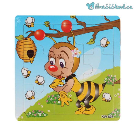 Dřevěné malé puzzle pro nejmenší