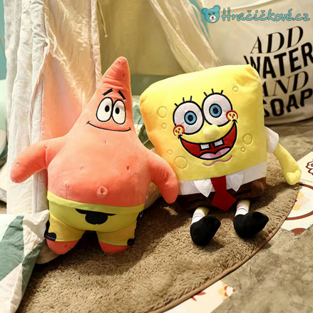 Plyšový Spongebob a Patrik, set 2ks. Vel.35cm