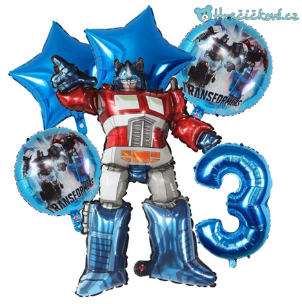Transformers narozeninový set balonků 6ks, typ 1
