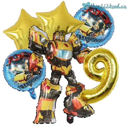 Transformers narozeninový set balonků 6ks, typ 2